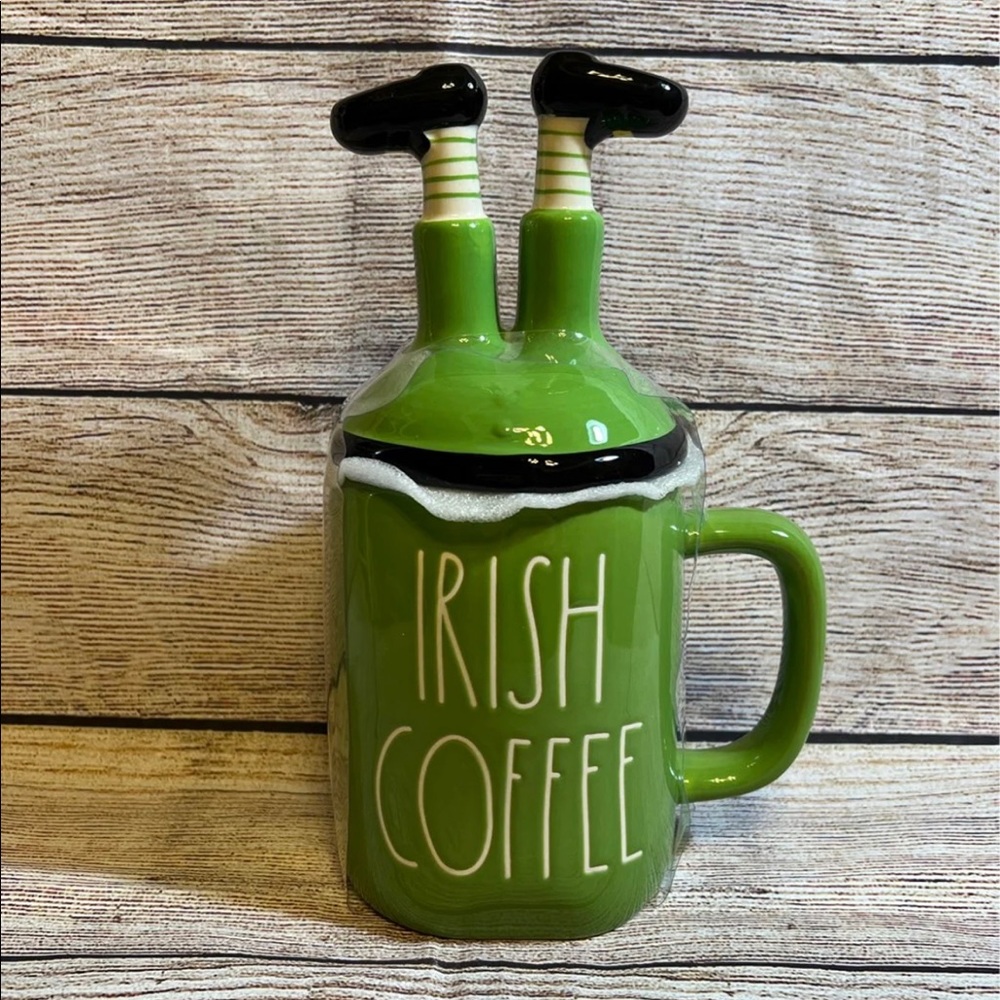 Rae dunn Irish coffee mug with lid